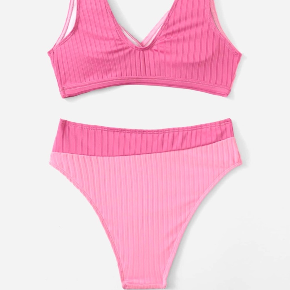 NWOT Colorblock Bikini - Picture 2 of 5